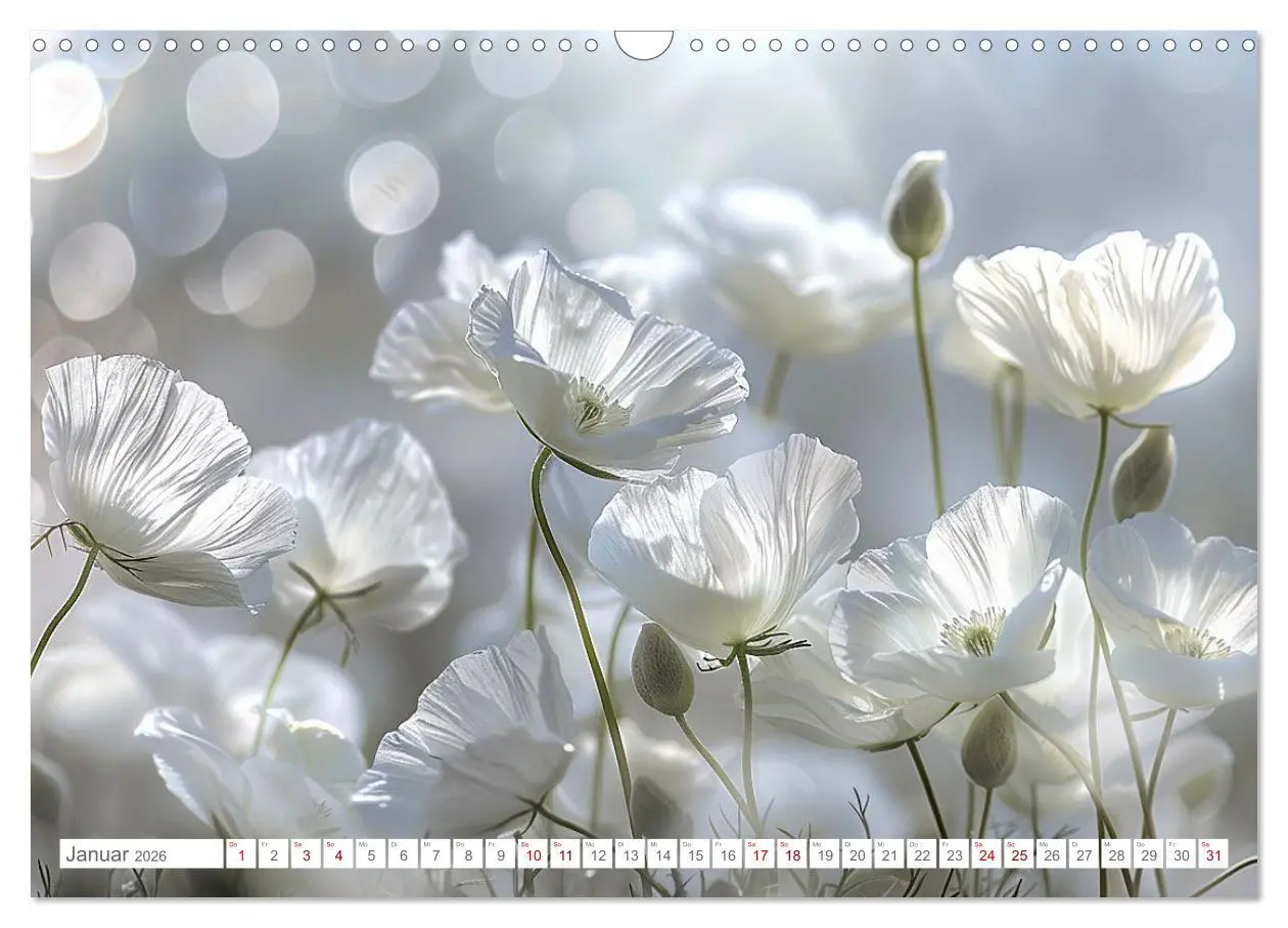 Bild: 9783457424100 | Bezaubernde Mohnblumen (Wandkalender 2026 DIN A3 quer), CALVENDO...